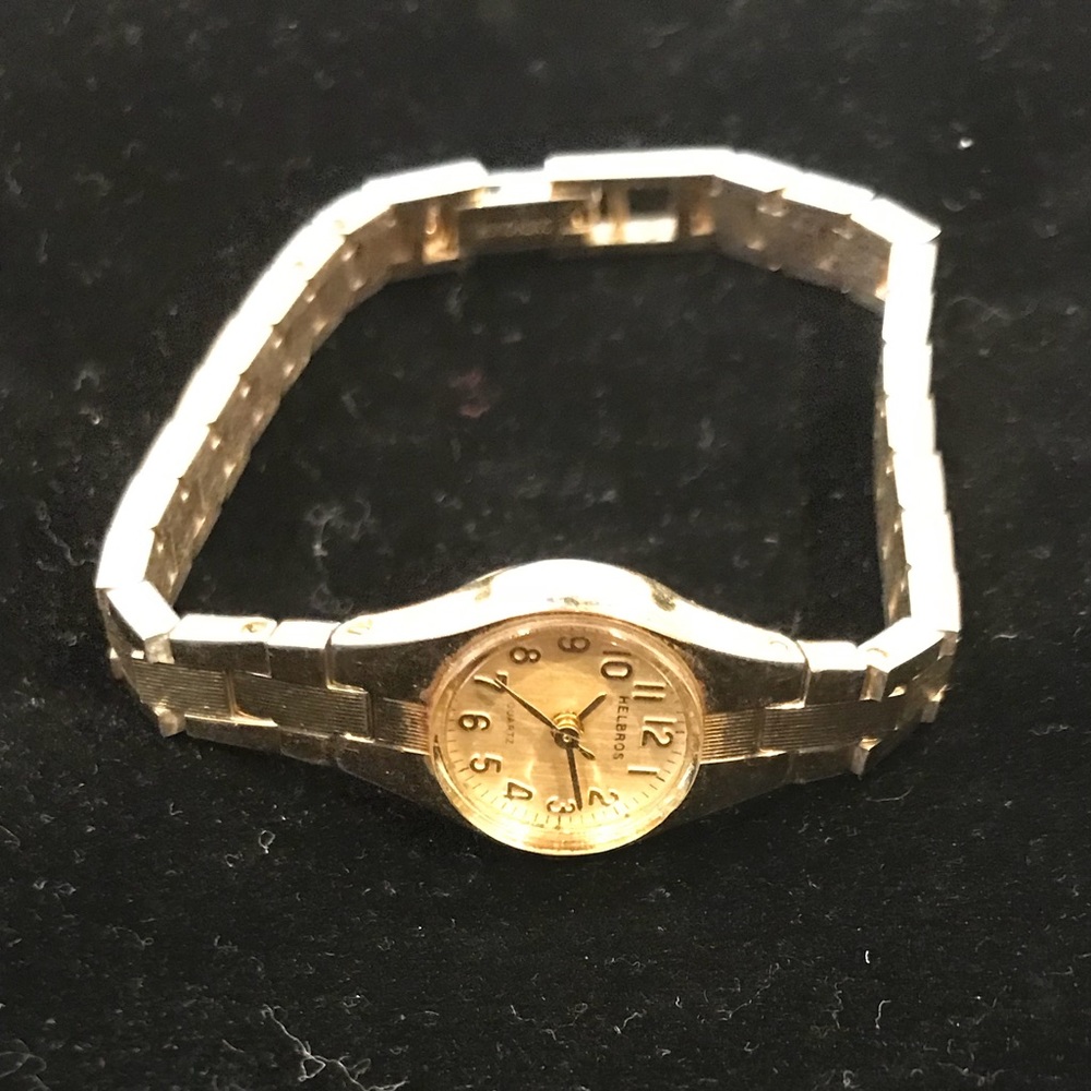 Slim Gold Tone Watch